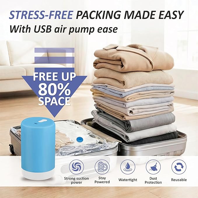 Cozy Essential Travel Vacuum Storage Bags - Image 2