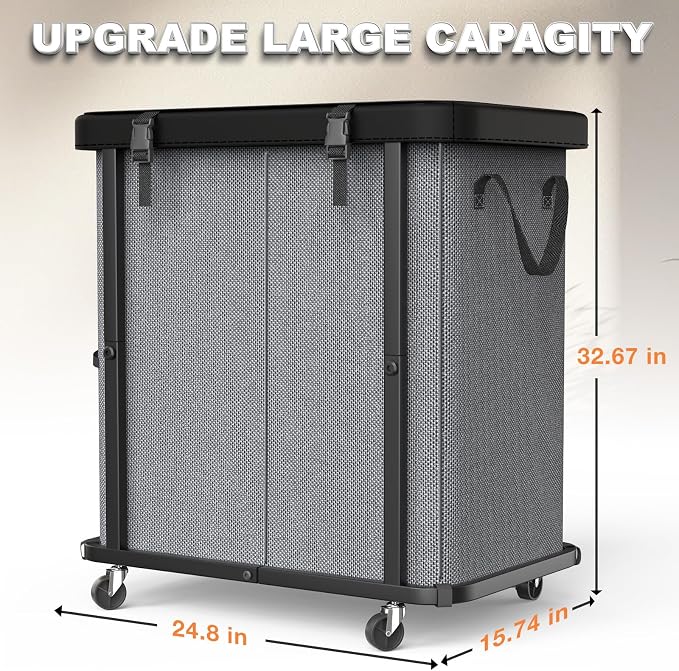190L Large Fashion Laundry Basket - Image 6