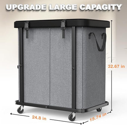 190L Large Fashion Laundry Basket - Image 6