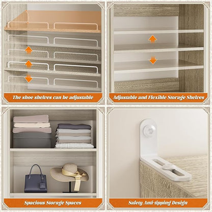 Unikito 25” Closet Organizer Systems, Freestanding Shoe Storage Shelves - Image 3