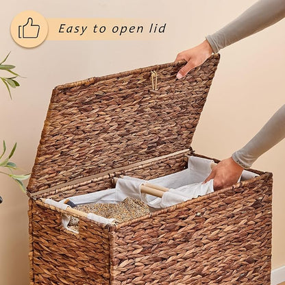 Handwoven Large Laundry Hamper - Image 7