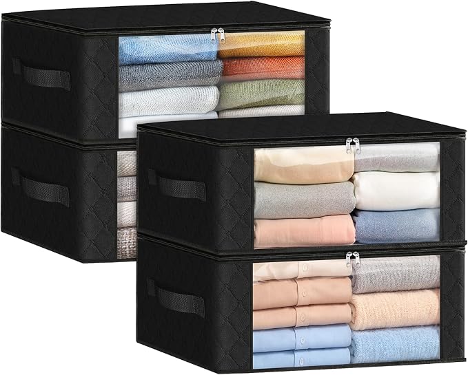 Fab totes 35L Closet Organizers and Storage, Foldable Under Bed Storage by Fabtotes