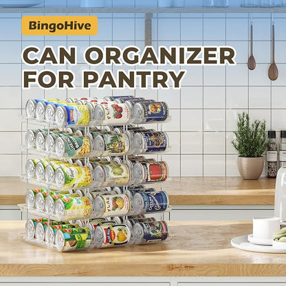Stackable 5 Tiers Can Organizer Pantry, Canned Food Holder - Image 3