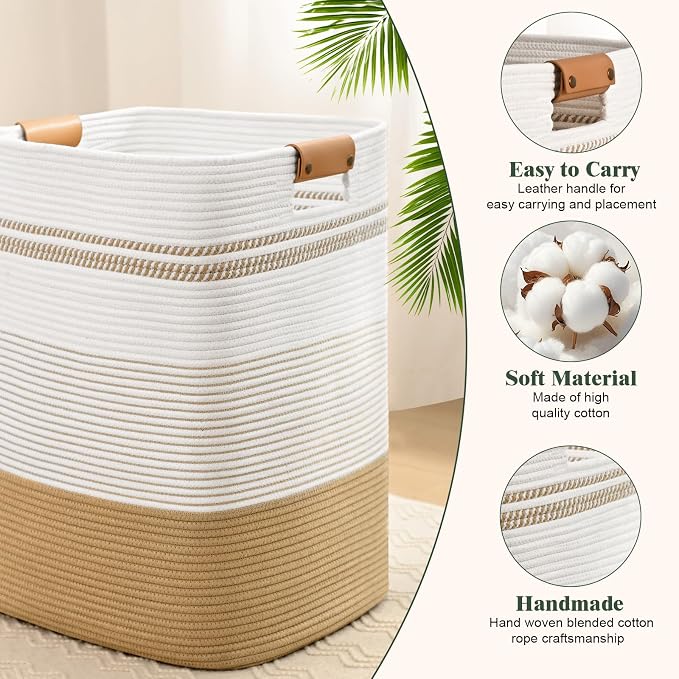 Laundry Hamper, 95L Tall Laundry Basket - Image 6