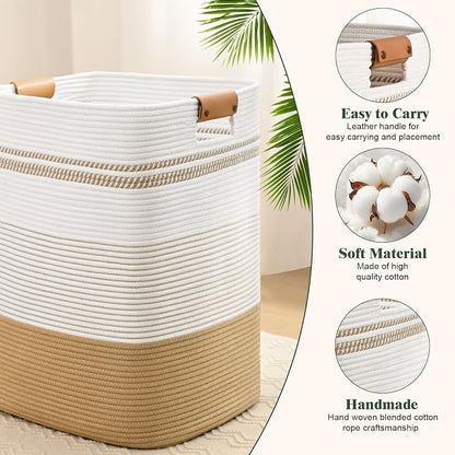 Laundry Hamper, 95L Tall Laundry Basket - Image 6