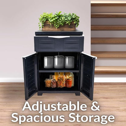 Sunnydaze 34.5" Garage Storage Cabinet - Image 3