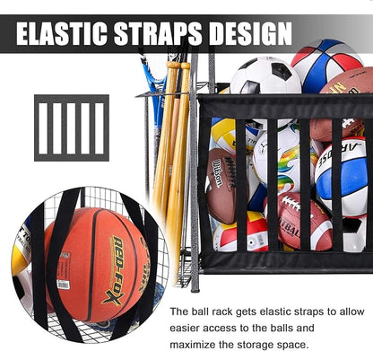 Mythinglogic Garage Sports Equipment Storage, 2 Golf Bag Storage Stand and - Image 4