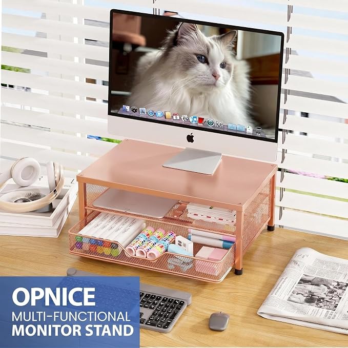 OPNICE Computer Monitor Stand Riser, Desk Organizer - Image 3