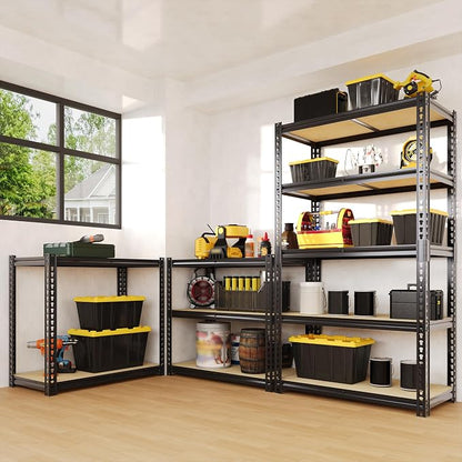 Heavy Duty Garage Storage Shelves, 3000 Lbs Capacity, 5-Tier Adjustable Storage - Image 8