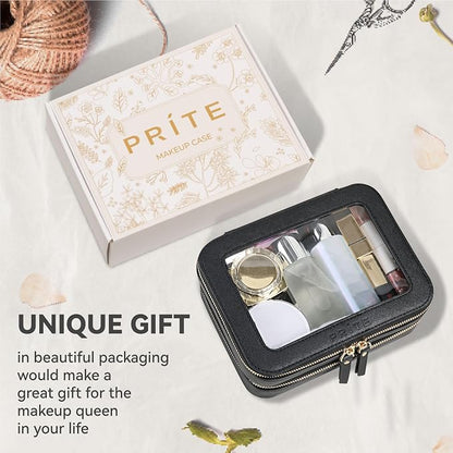 Prite Clear Makeup Bags Double Layer Cosmetic Bags - Image 6