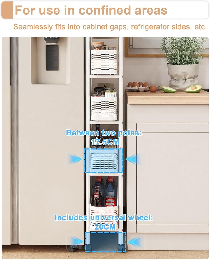 UMDONX Slim Storage Cart 5 Tier - Image 3