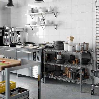 24" Deep x 42" Wide x 34" Height Wire Shelving Kit | 3-Tier | NSF Commercial - Image 8