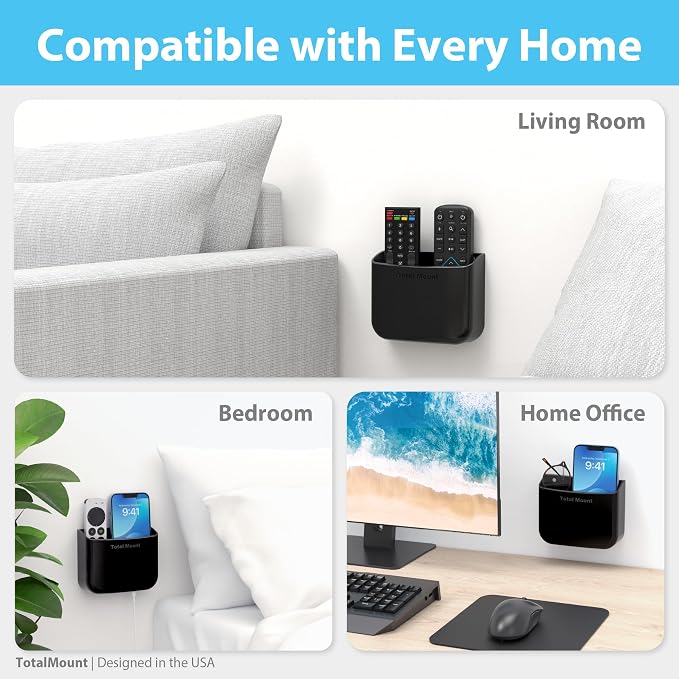 TotalMount Hole-Free Remote Holders – Eliminate Need to Drill Holes in Your Wall - Image 6