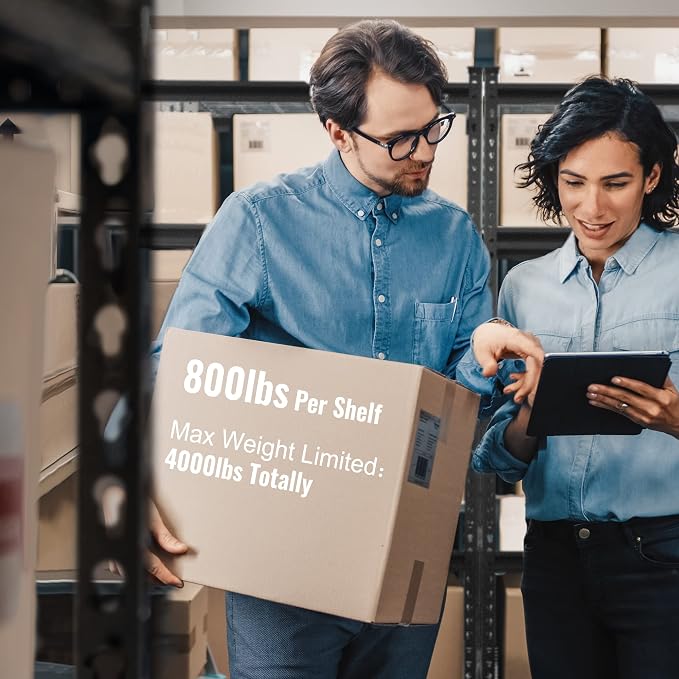 WORKPRO 5-Tier Metal Garage Shelving Unit, 36”W x 18”D x 72”H Storage Shelves - Image 7
