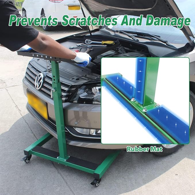 Adjustable Height Mobile Work Table, Foldable Table - Image 5