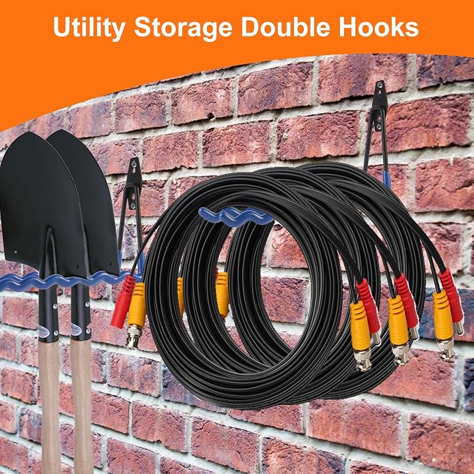 Wall Mounted Garage Hooks Tool Organizer, 10 Inch Garage Storage Hook Heavy - Image 6