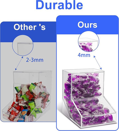 Laundry Pods Container with Spoon, Acrylic Candy Dispenser with 2 Lid, - Image 7