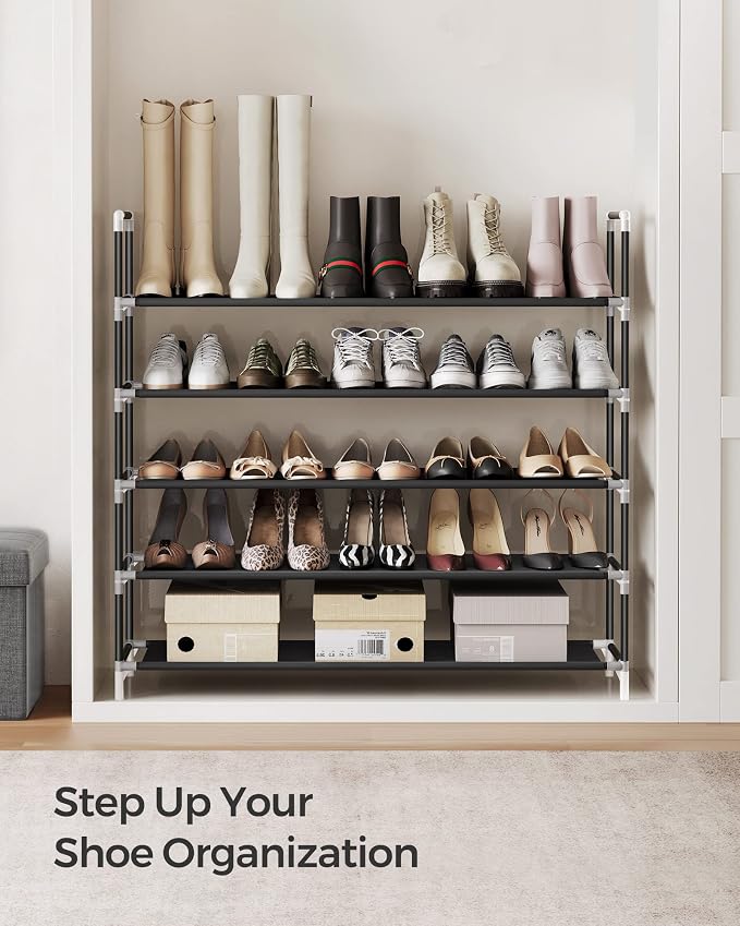 SONGMICS 5-Tier Shoe Rack, Shoe Storage - Image 4