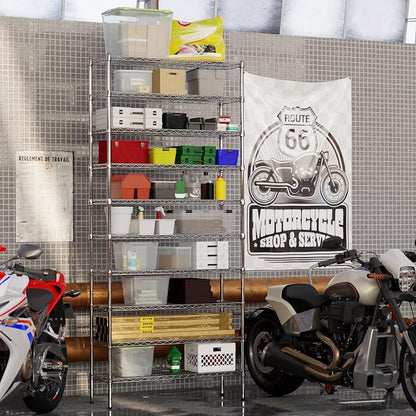 14" Deep x 42" Wide x 96" Height Wire Shelving Kit | 10-Tier | NSF Commercial - Image 4