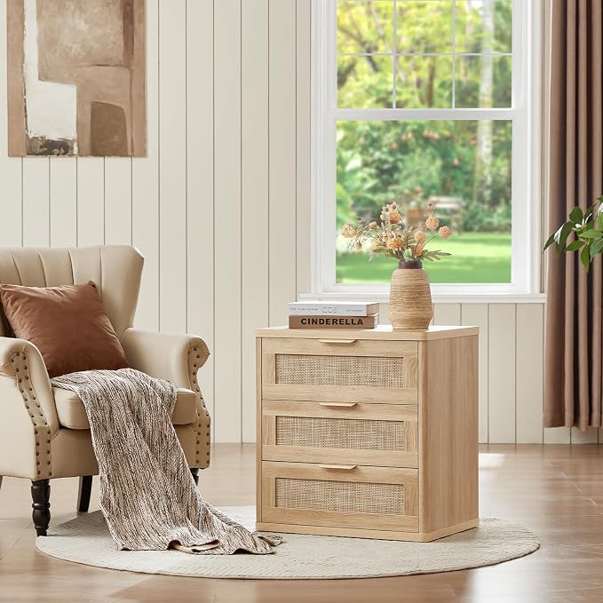 LEYAOYAO Rattan Night Stand - Image 7