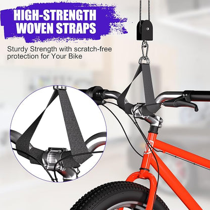 Bike Hoist, Heavy Duty Ebike Lift Pulley System - Image 4