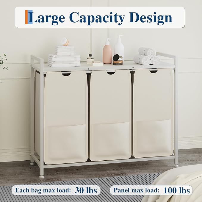 Garvee Laundry Basket Organizer, Laundry Hamper - Image 3
