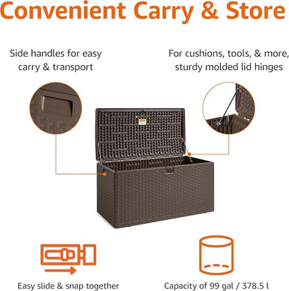 Amazon Basics Outdoor Organization & Storage Deck Box - Image 2