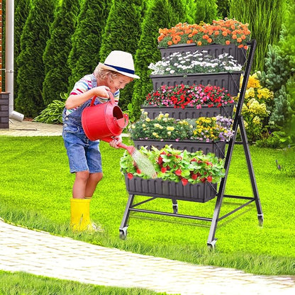 SEJOV 4FT Vertical Raised Garden Bed, 5-Tier Vertical Garden Planter - Image 2