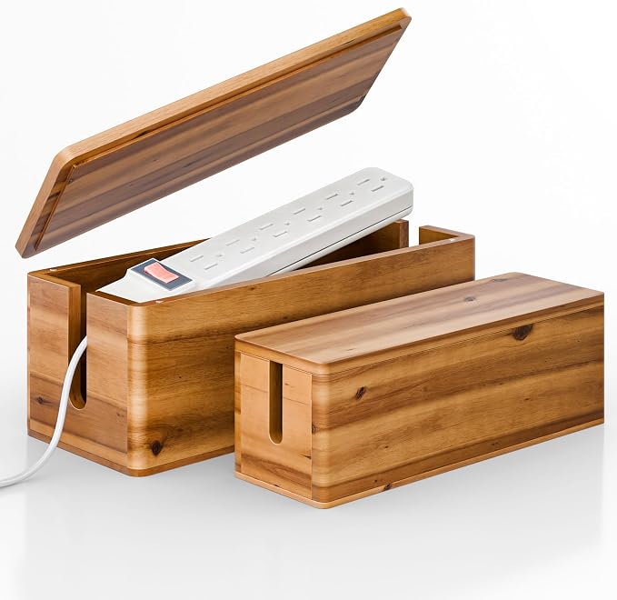 Acacia Large Cable Management Box by TIDITA