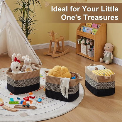 Storage Basket for Organizing, Woven Baskets for Storage, Rectangle Decorative - Image 6