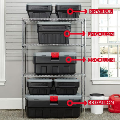 Rubbermaid ActionPacker Lockable Storage Box, 35 Gal, Industrial - Image 8