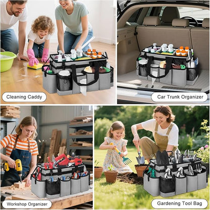 Cleaning Caddy Bag, Extra Large Cleaning Supplies Organizer - Image 6