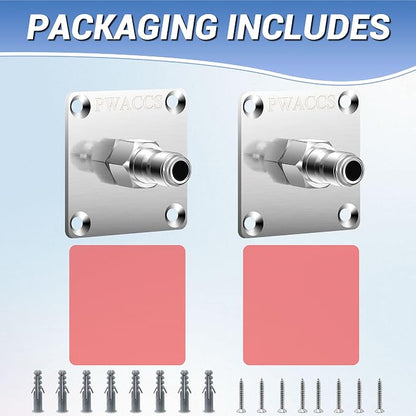 PWACCS Pressure Washer Gun Holder, Stainless Steel 1/4" Quick Connect Wall - Image 9