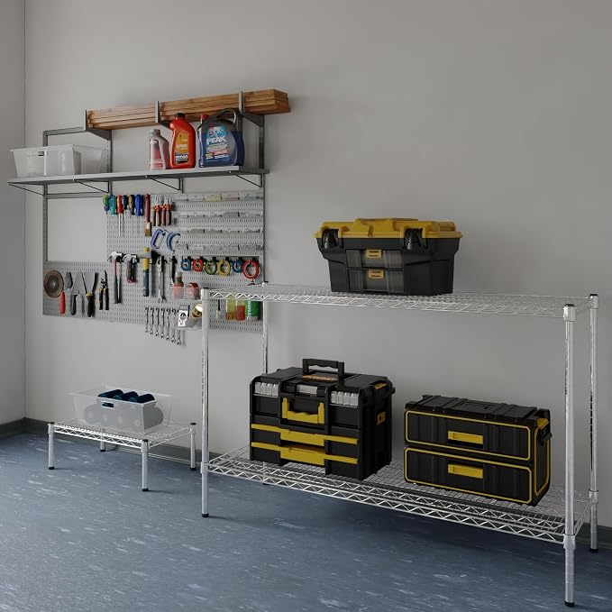 18" Deep x 54" Wide x 34" Height Wire Shelving Kit | 2-Tier | NSF Commercial - Image 2