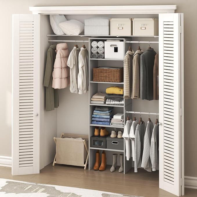 Furinno FANO Closet Organizers and Storage, 5-Tier Wide Closet Storage Organizer - Image 2