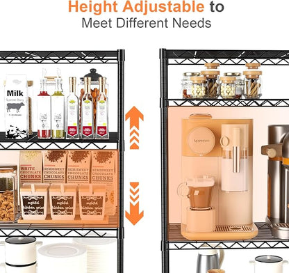 6-Tier Wire Rack Shelving, Metal Shelf Racks - Image 4