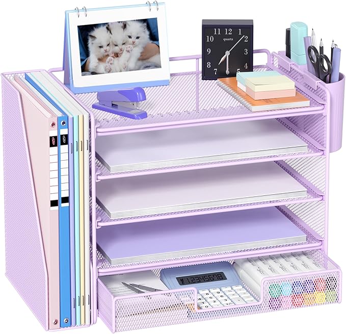 OPNICE Desk Organizer, 5-Tier Desktop File Organizer by OPNICE