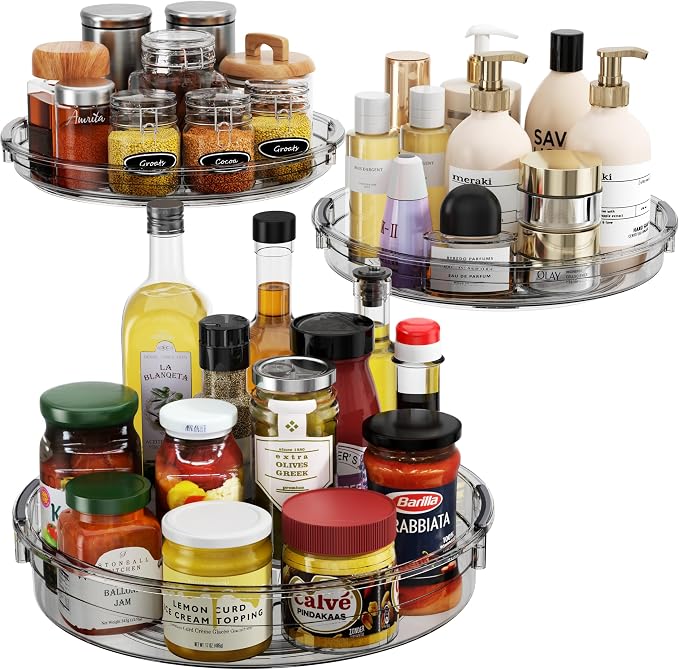 LAMU 3 Pack Lazy Susan Organizer Turntable by YourHome-OrganizationHelper