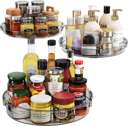 LAMU 3 Pack Lazy Susan Organizer Turntable by YourHome-OrganizationHelper