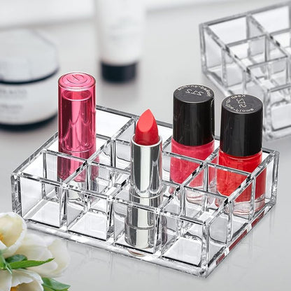 Amazing Abby - Allure - 2-Pack 12-Slot Acrylic Lipstick Organizer, Lipstick - Image 2