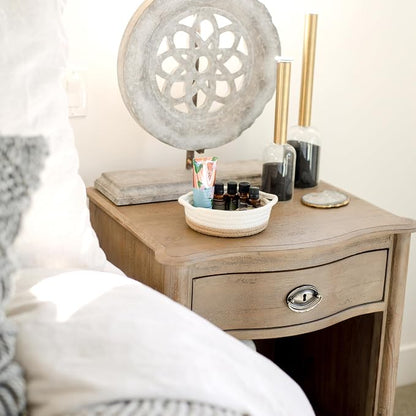 5-Piece Round Woven Cotton Rope Storage Baskets - Image 5