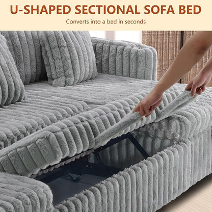 107'' Sectional Sleeper Sofa - Image 9