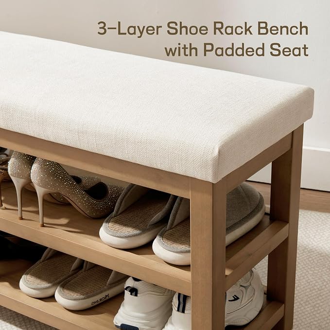 Zihanhome 2 Tier Shoe Rack Bench - Image 7