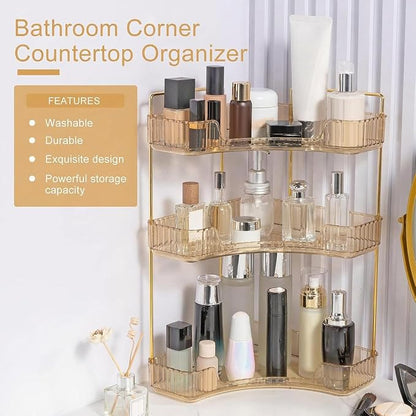 Corner Bathroom Countertop Organizer, Vanity Organizer Trays - Image 4