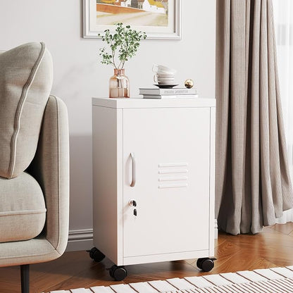 PAOFIN Metal Locker Cabinet, Under Desk Metal Vertical Filing Cabinets by PAOFIN
