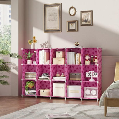 UNKU Cube Storage Organizer, 15 Cube Closet Organizer Storage Shelves, DIY - Image 2