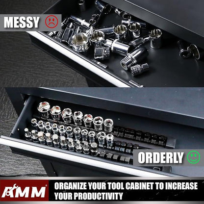 AMM 6-Piece Socket Organizer，3/8 inch Drive ABS Tools-Socket Holder，Heavy Duty - Image 5