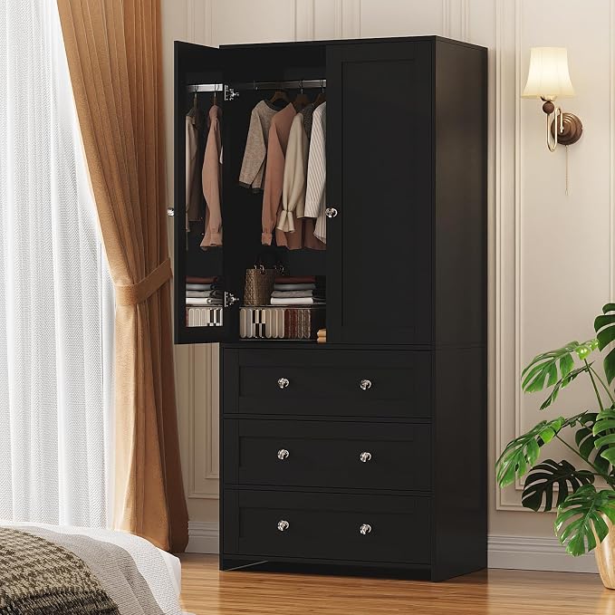 VOWNER 71" Tall Armoire Wardrobe Closet by VOWNER