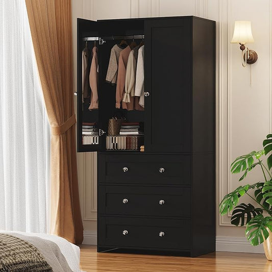 VOWNER 71" Tall Armoire Wardrobe Closet by VOWNER