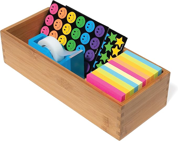 Lipper International Bamboo Utensil Holder Storage Box - Image 5